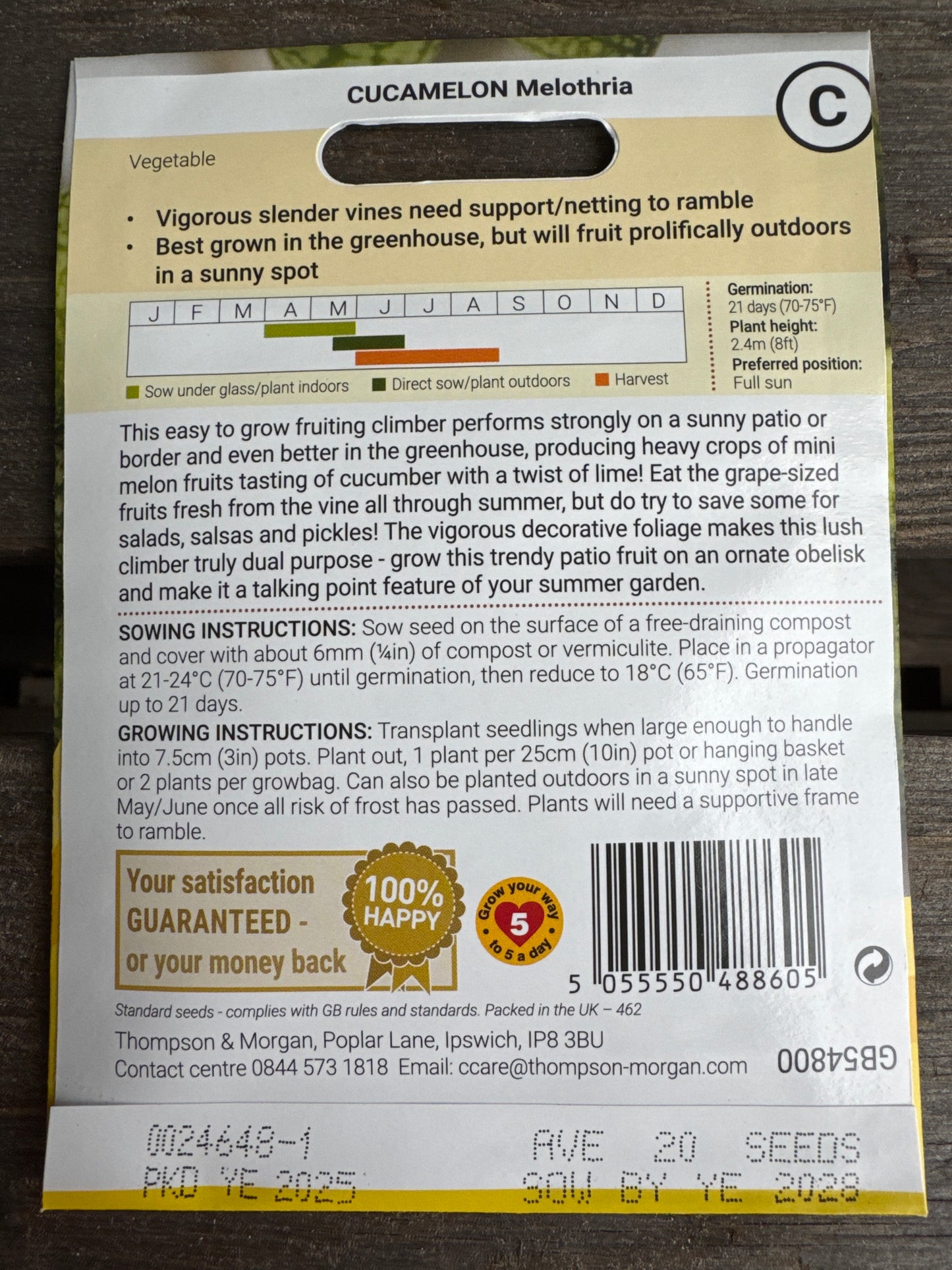 SEEDS - Cucamelon Melothria