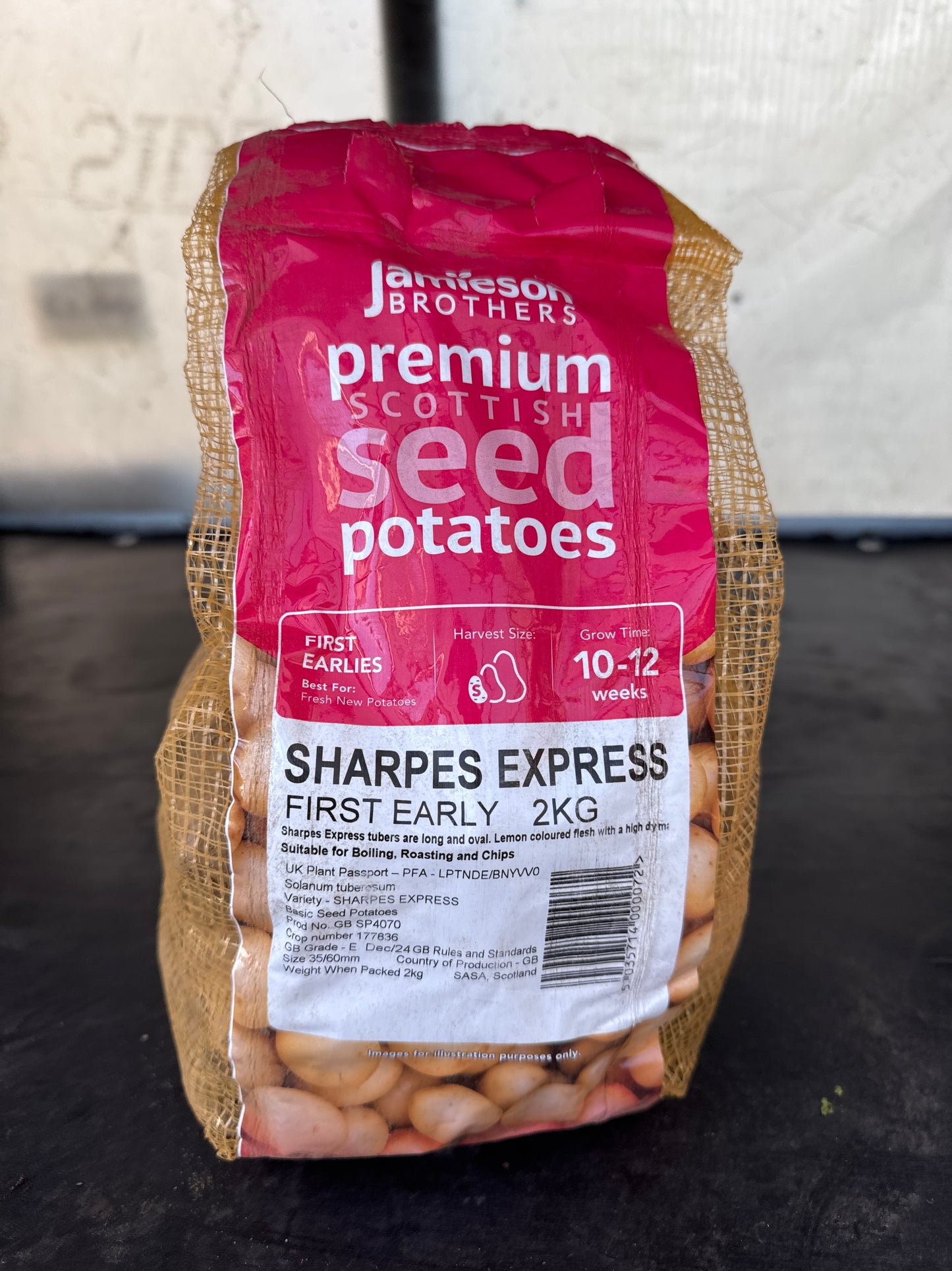 Sharpes Express - Seed Potatoes - First Early - 2Kg