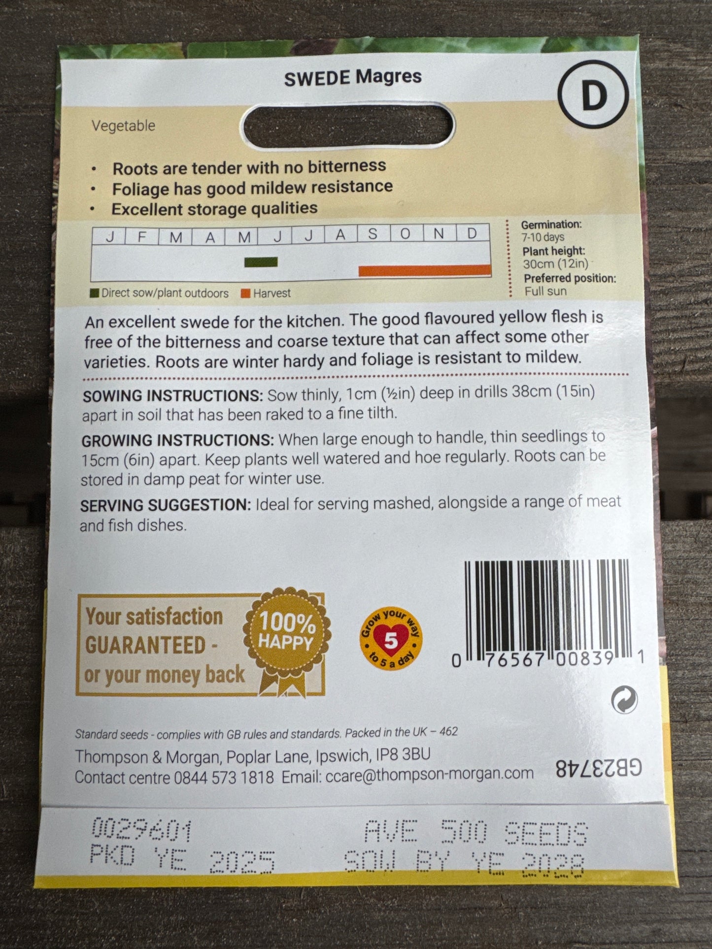 SEEDS - Swede Magres