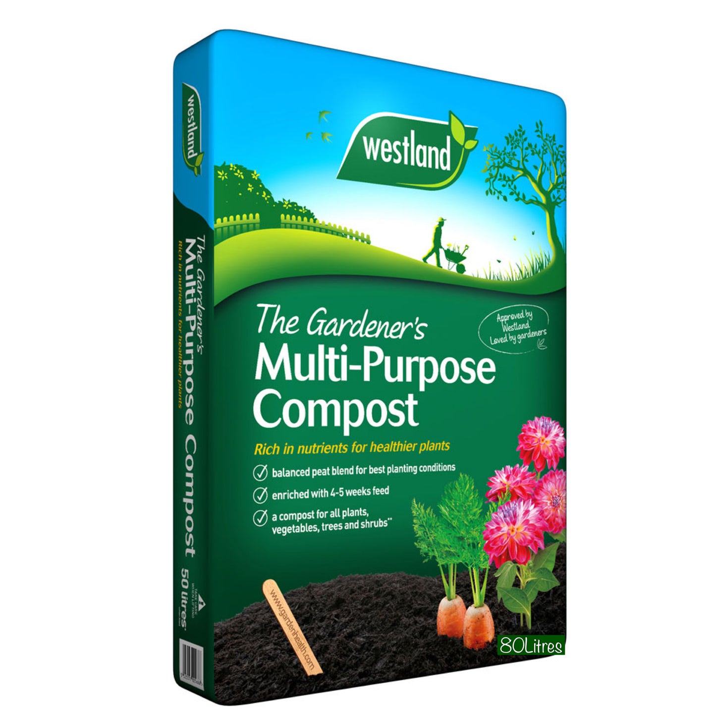 The Gardener's Multi-Purpose Compost 80L (12p/L)