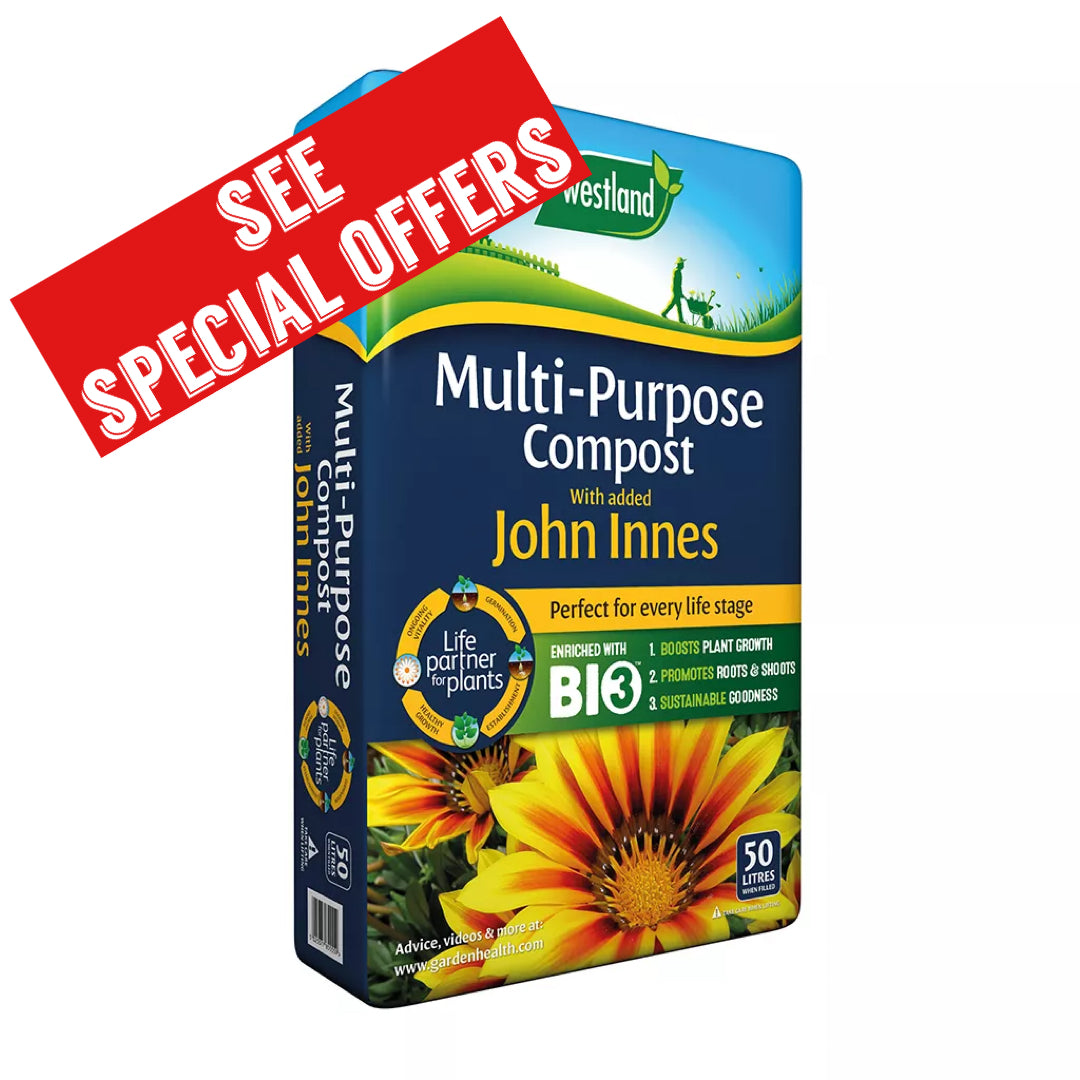 Multi-Purpose Compost with John Innes (enriched with BIO3) 50L - INDIVIDUAL BAG (16p/L)