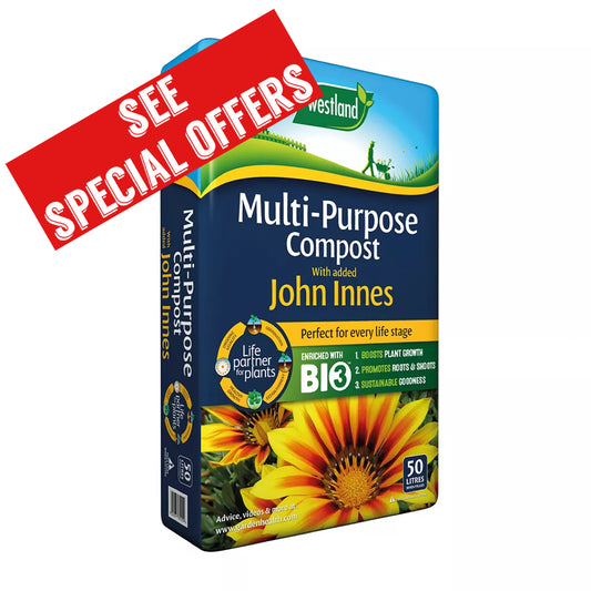 Multi-Purpose Compost with John Innes (enriched with BIO3) 50L - INDIVIDUAL BAG