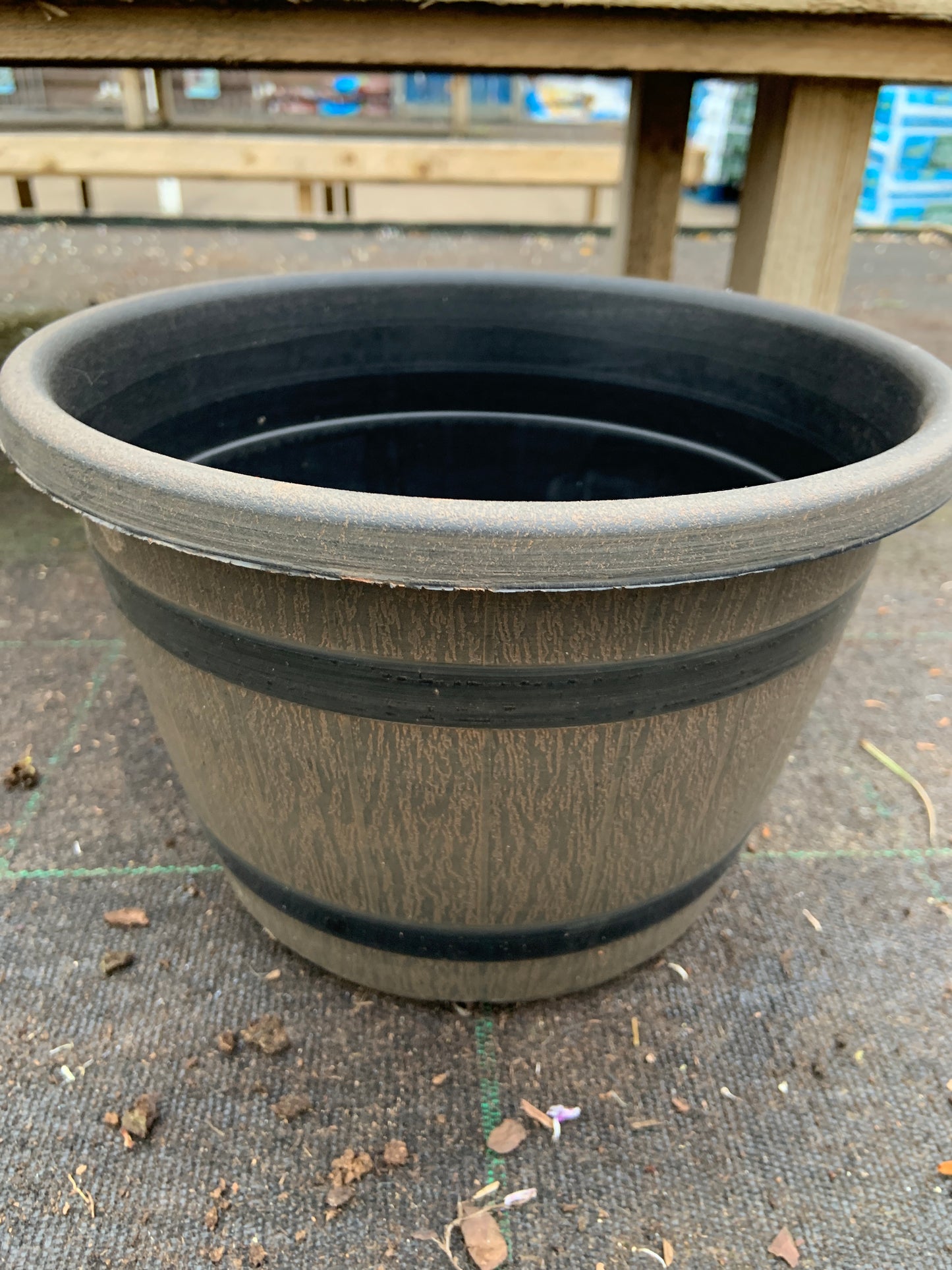 Barrel Planter - 10” - Brown