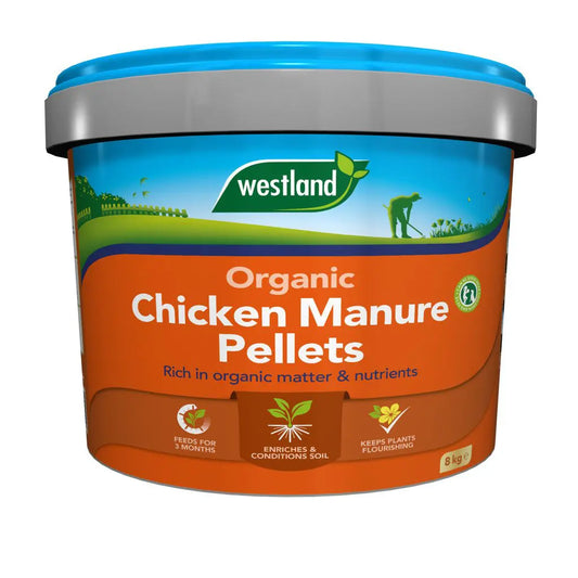 Chicken Manure Pellets Organic 8kg Tub