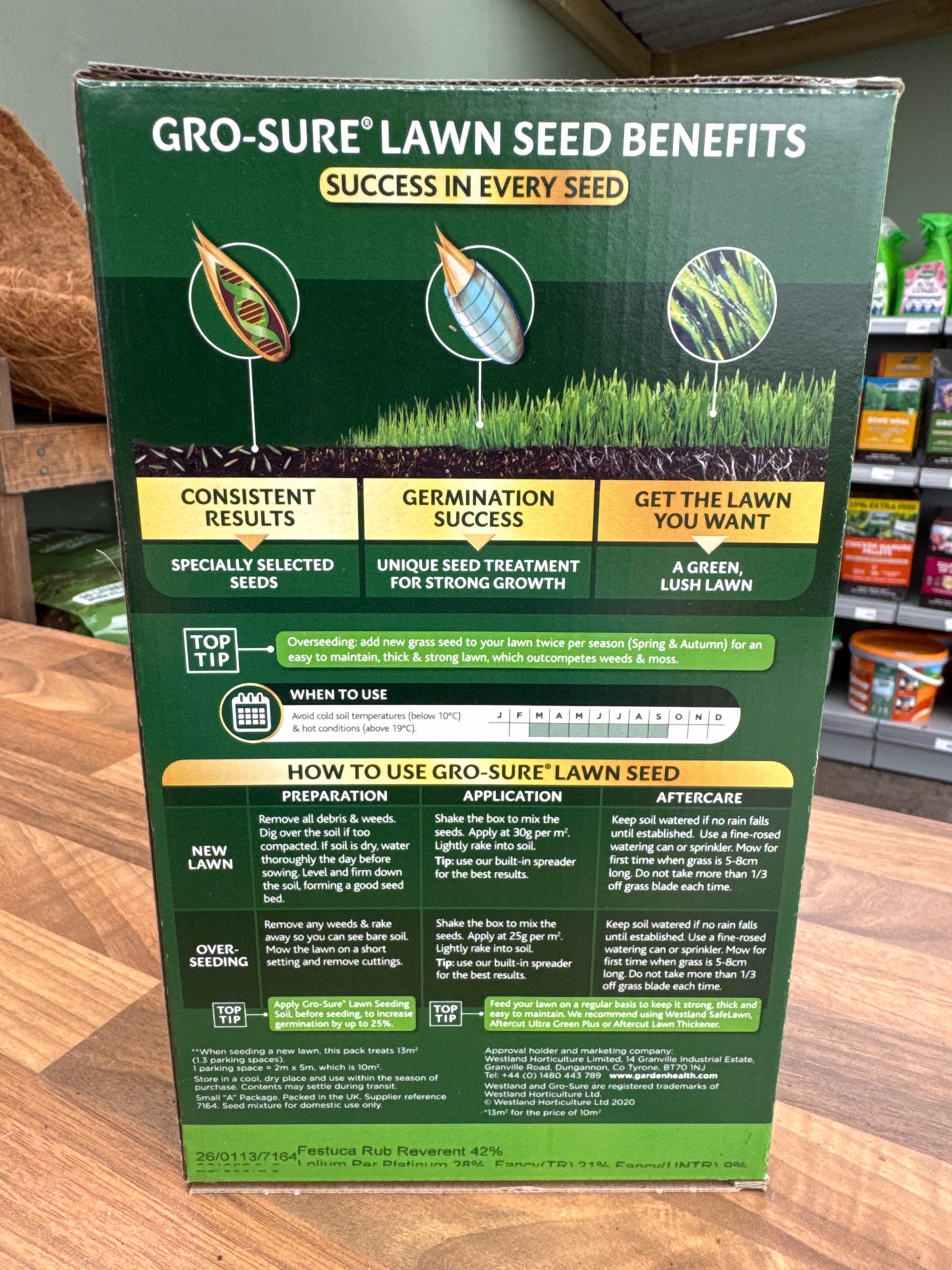 Multi-Purpose Lawn Seed 10 (plus 3) sq.m coverage