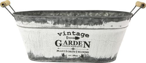 Vintage Garden Tin Trough 30.5cm