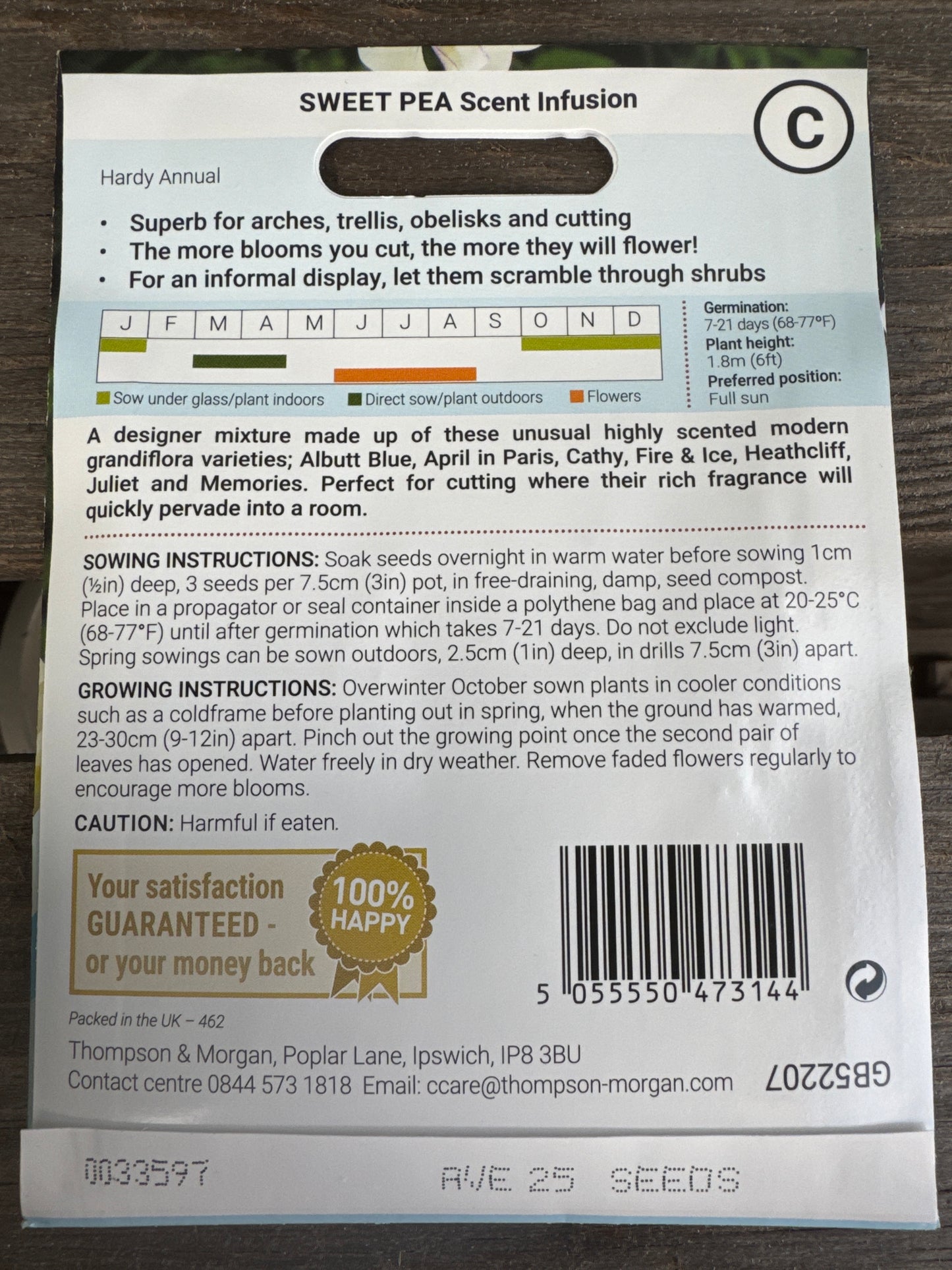 SEEDS - Sweet Pea Scent Infusion