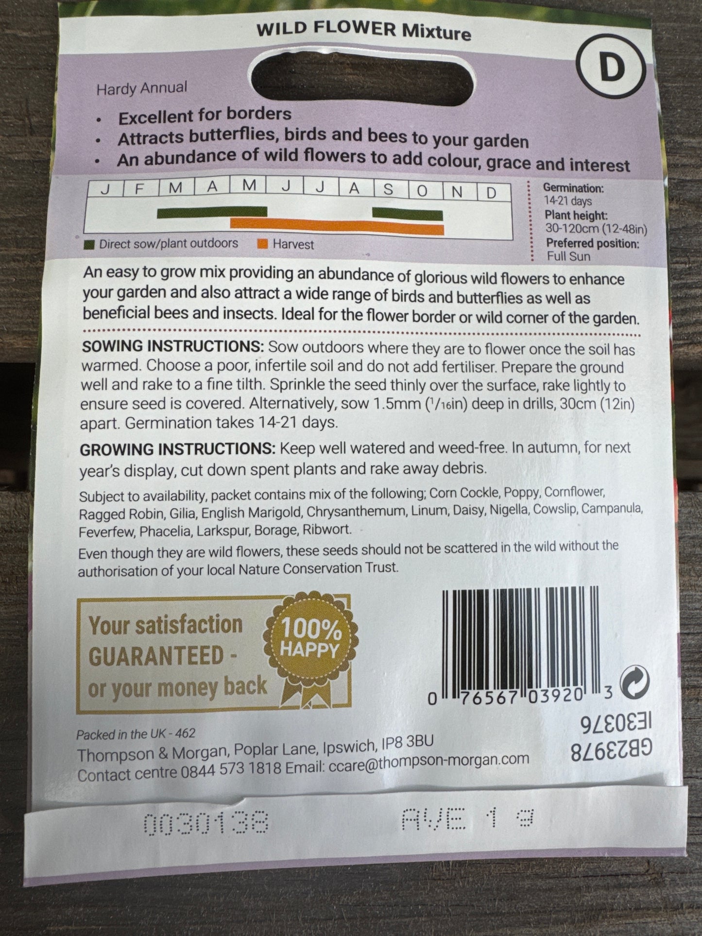 SEEDS - Wild Flower Mixture