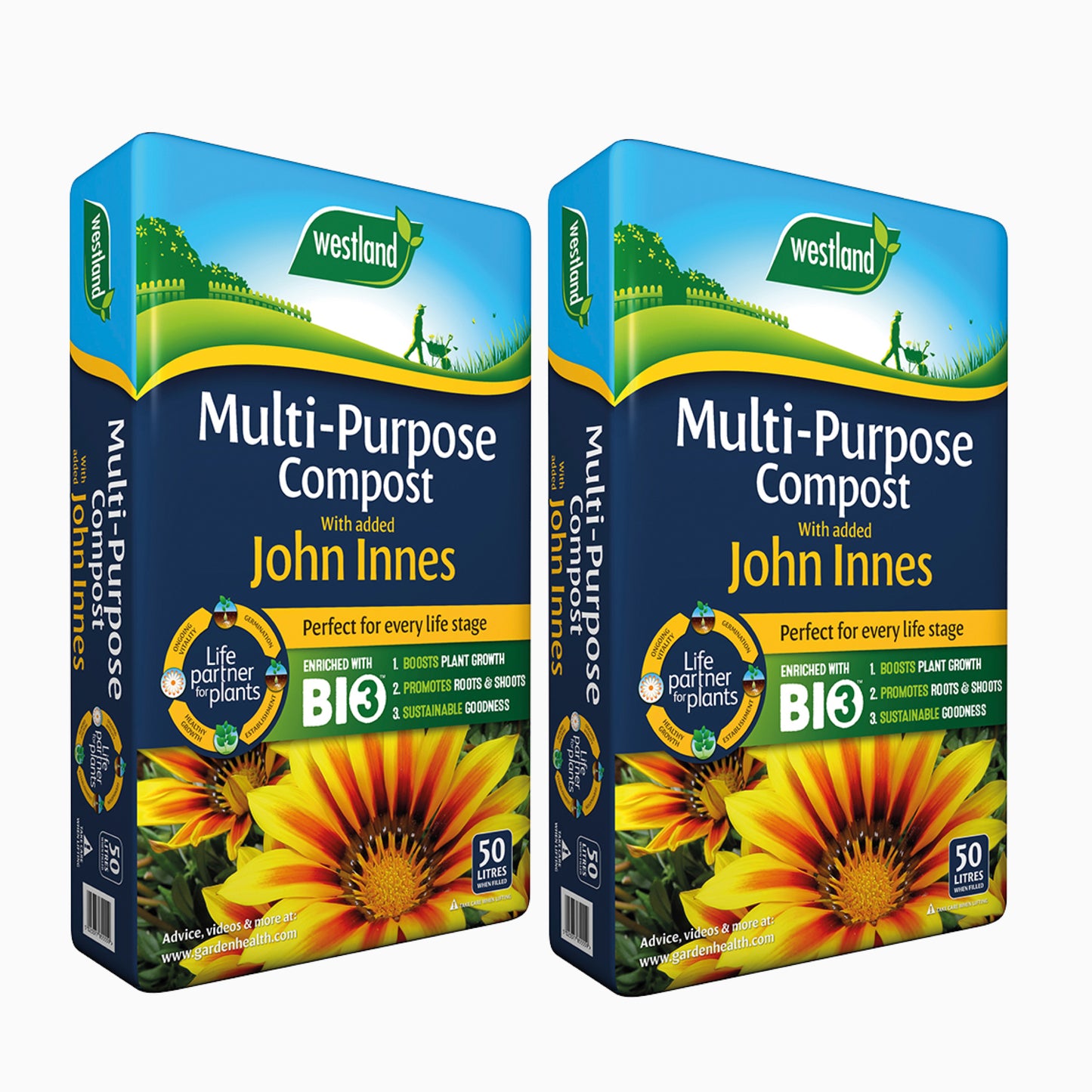 DEAL ** Multi-Purpose Compost with John Innes 50L  *2 bags for £14* (usually £7.99 each)