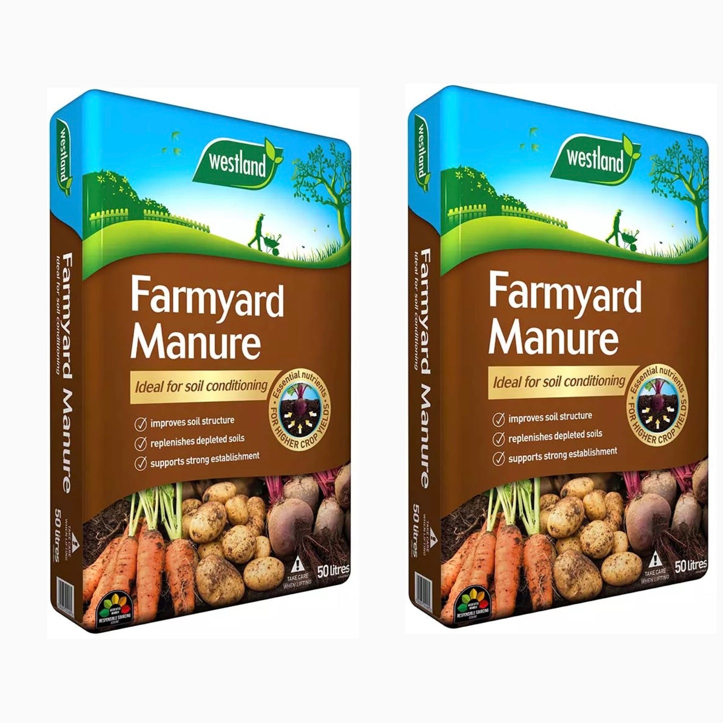 DEAL Farmyard Manure *2 for £10* 50L (usually £5.99 per bag)